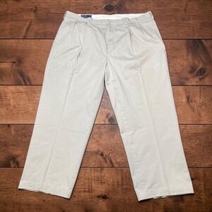 Vintage Polo Ralph Lauren Andrew Pant Mens 42x27‎ Double Pleated Chino Trousers